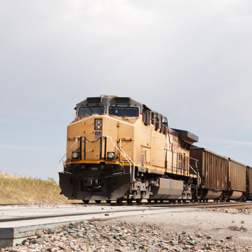 Train on a Railroad Track