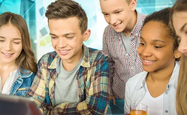 student signing up for contest