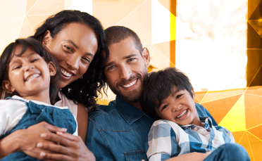 Family smiling